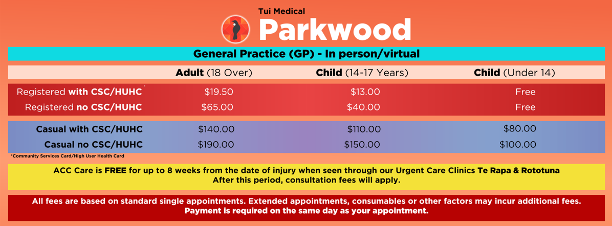 Parkwood fees
